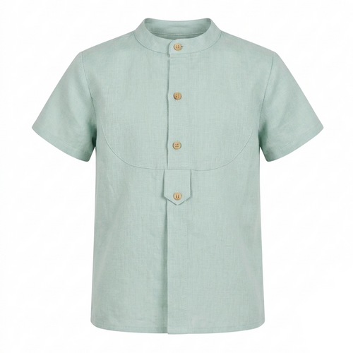 Dusty Green Freedom Mao Shirt