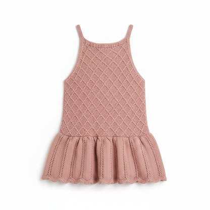 Dusty Pink Skirt Romper
