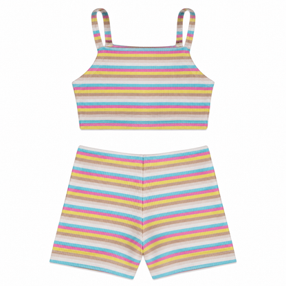 Eugenia Multicolor Cover Up Top And Shorts