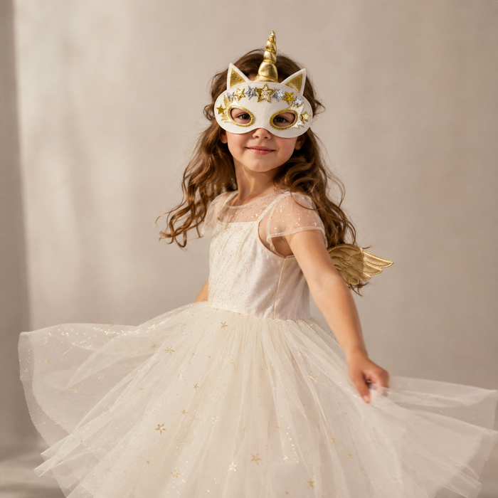 Face Mask Unicorn Gold