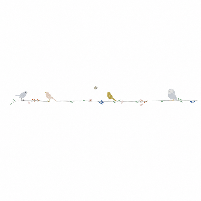 Flowers And Birds - Wallborder