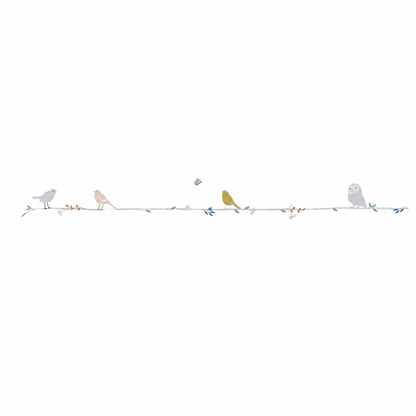 Flowers And Birds - Wallborder