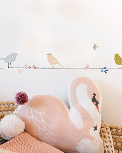 Flowers and birds - Wallborder image 0