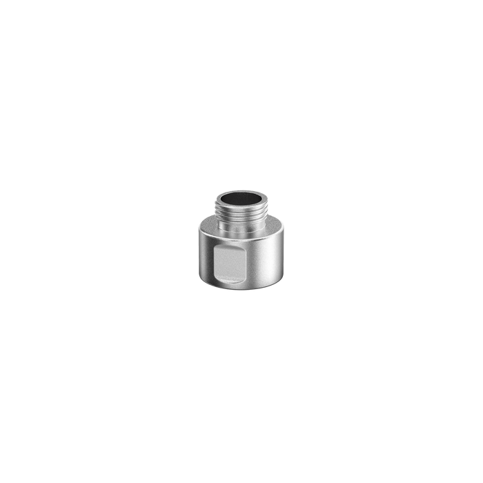 A product shot of the G half inch shower hose adapter.
