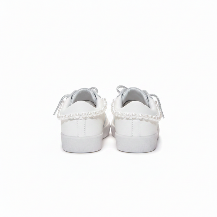 Gia Pearl Iridescent Lightning Bolt Sneakers
