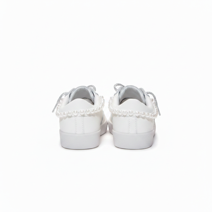Gia Pearl Iridescent Lightning Bolt Sneakers