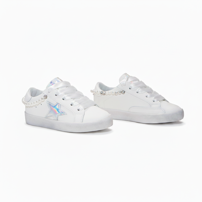 Gia Pearl Iridescent Lightning Bolt Sneakers image 0