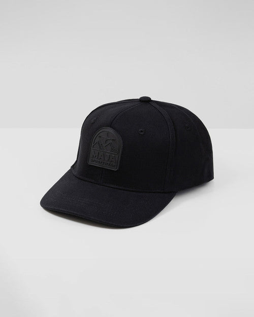 Gorra Snapback Sendero, Negro, vista frontal, Algodón, protección solar y estilo casual