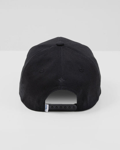 Gorra Snapback Sendero, Negro, vista posterior, Algodón, protección solar y estilo casual