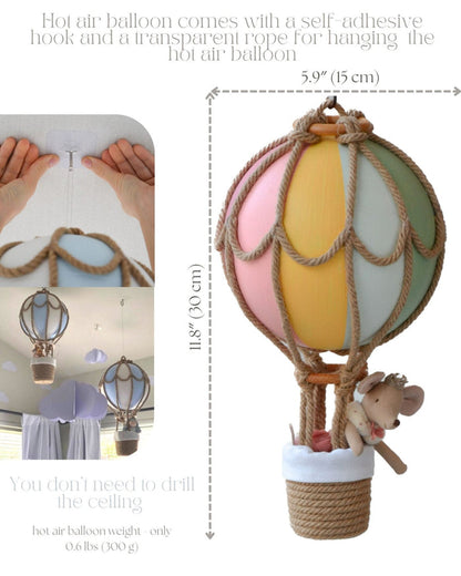 Hot Air Balloon For Nursery (Size XS) image 2