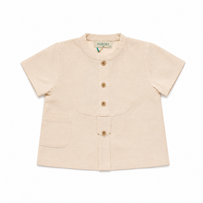Ivory Rice Freedom Mao Shirt