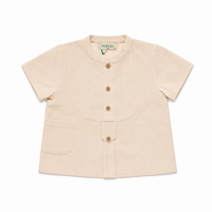 Ivory Rice Freedom Mao Shirt