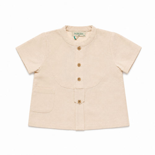 Ivory Rice Freedom Mao Shirt