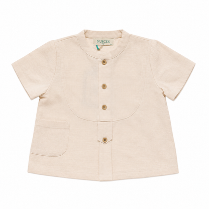 Ivory Rice Freedom Mao Shirt