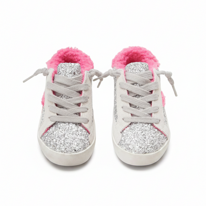 Ivy Glitter Fuzzy Bolt Sneakers image 1