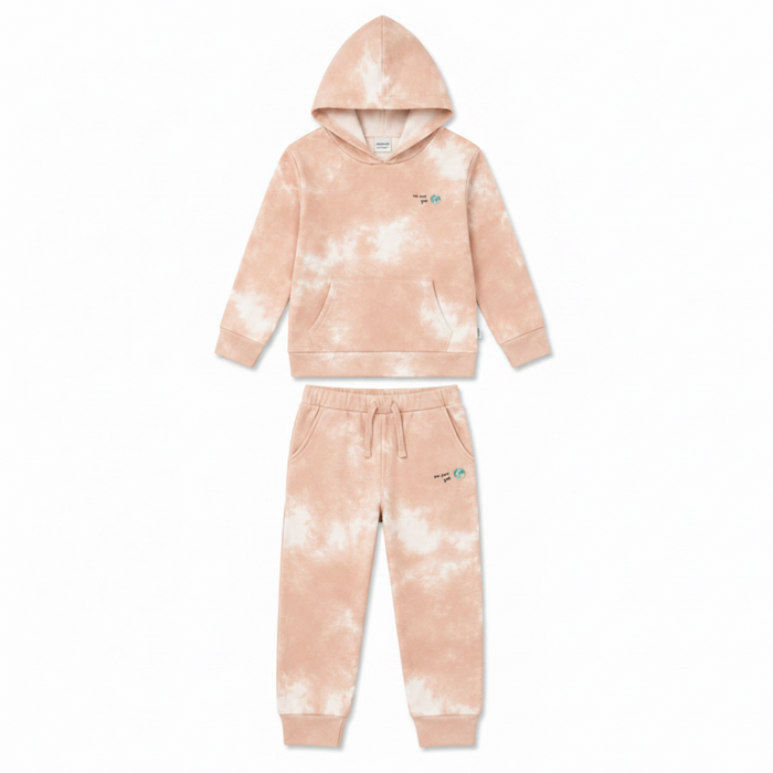 Kids Beige Batic Sweatshirt Set