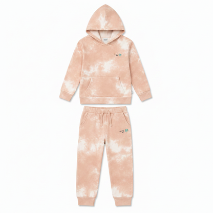 Kids Beige Batic Sweatshirt Set
