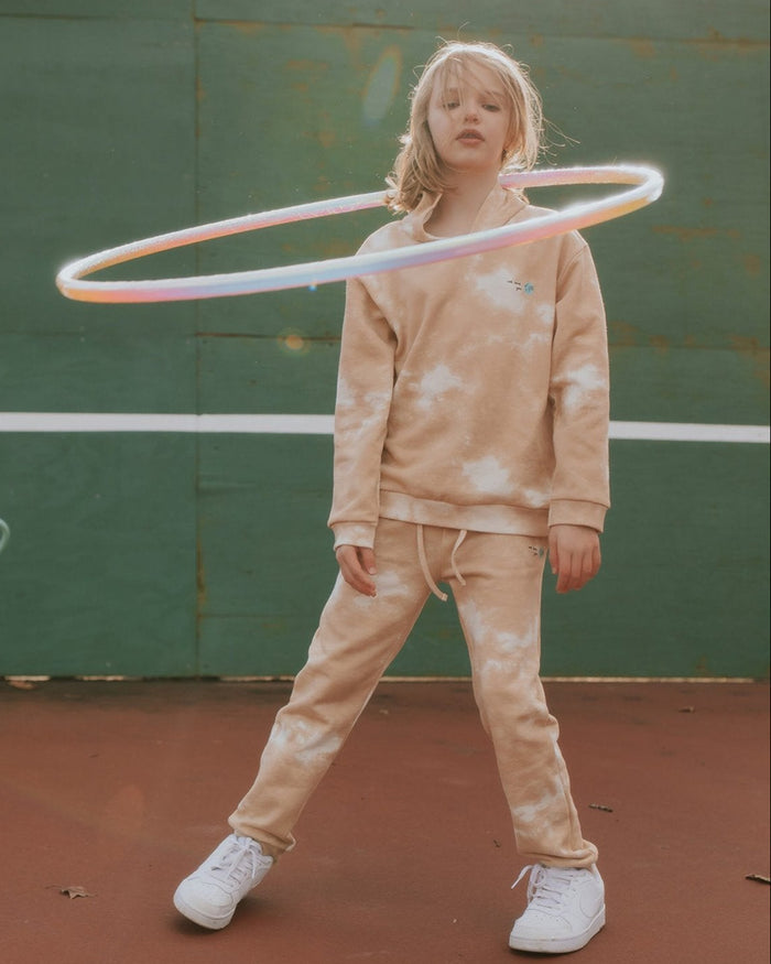 Kids Beige Batic Sweatshirt Set image 5