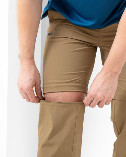 Pantalón Short MAJA® Cambio, Café, detalle, fit Regular, Poliamida, con Tela estiramiento 2 vías, uso versátil