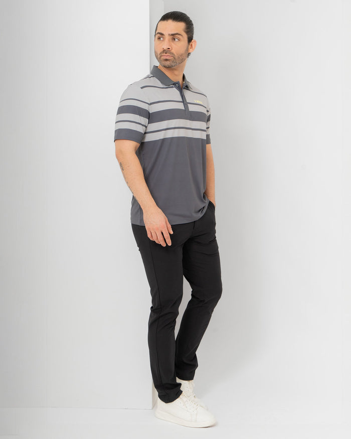 Pantalón Slim, Negro, detalle, fit Slim, Poliéster, con Tela estiramiento 4 vías, uso versátil