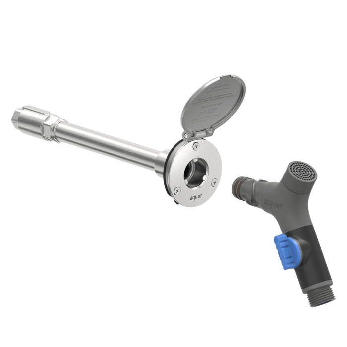 Premium House Hydrant V1+ - Brushed Stainless Steel