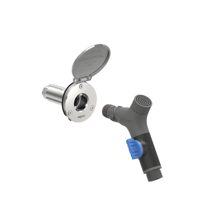 Premium House Hydrant V1+ - Brushed Stainless Steel