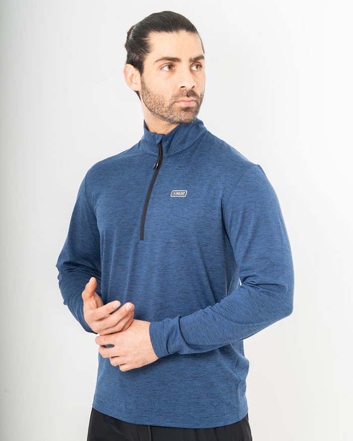 Pullover Andrews, Azul marino, vista frontal, fit Regular, Poliéster, con Tela estiramiento 4 vías, perfecta para climas fríos