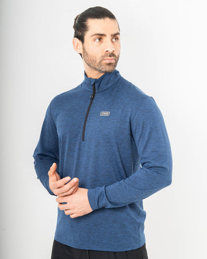 Pullover Andrews, Azul marino, vista frontal, fit Regular, Poliéster, con Tela estiramiento 4 vías, perfecta para climas fríos