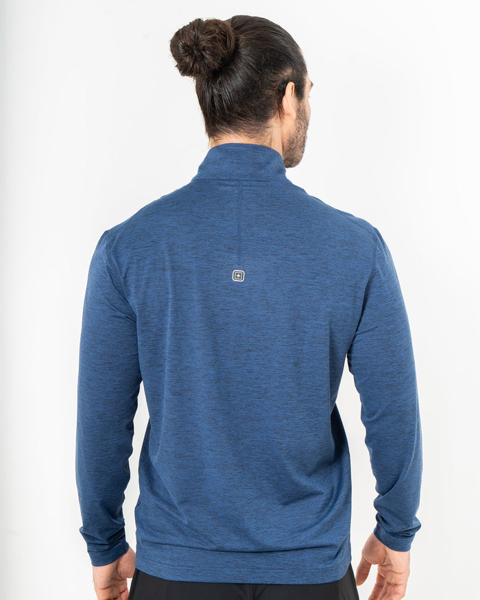 Pullover Andrews, Azul marino, vista posterior, fit Regular, Poliéster, con Tela estiramiento 4 vías, perfecta para climas fríos