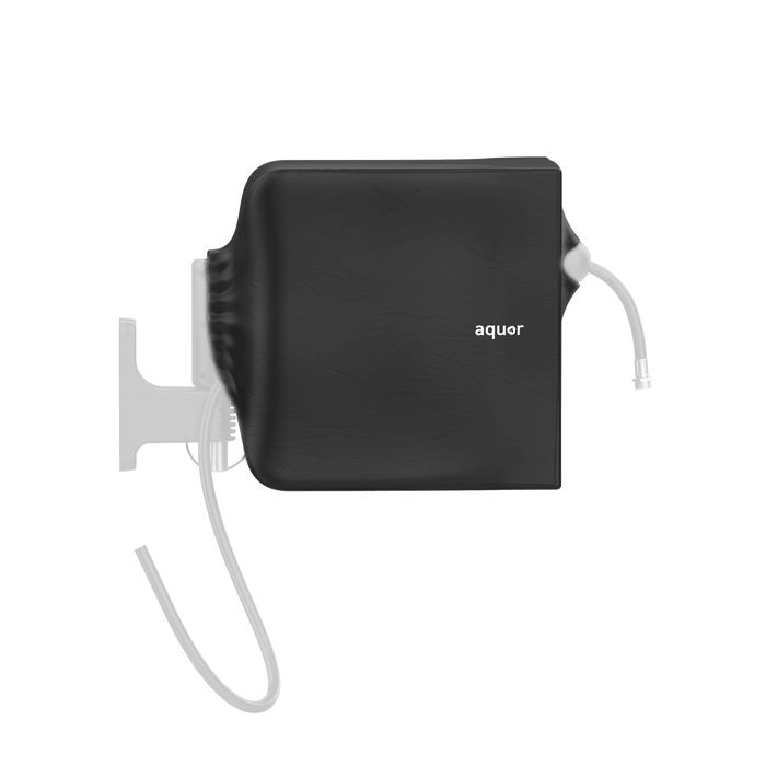 Aquor Retractable Hose Reel Cover in Jet Black|47262152098042