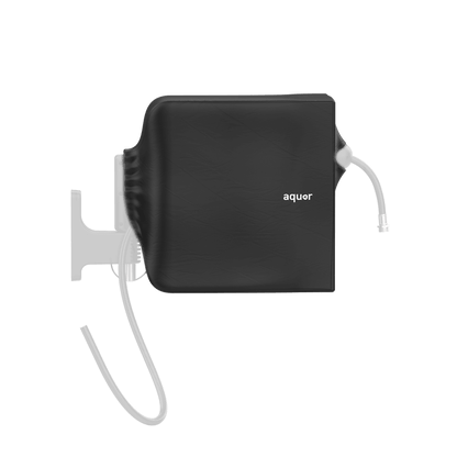 Aquor Retractable Hose Reel Cover in Jet Black|47262152098042
