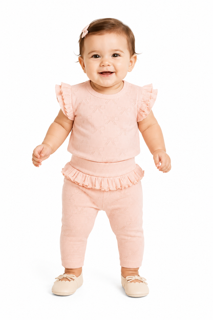 Ribbon Jacquard Leggings