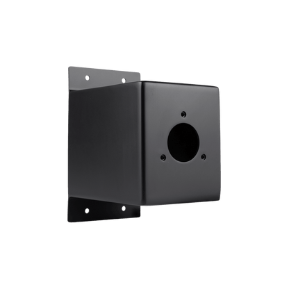 A product shot of the matte black 5.5" mounting box for the house hydrant v1+.