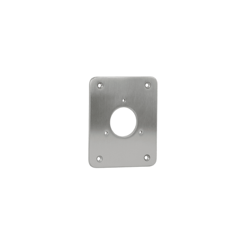 A product shot of the stainless steel mounting plate for the house hydrant v1+.