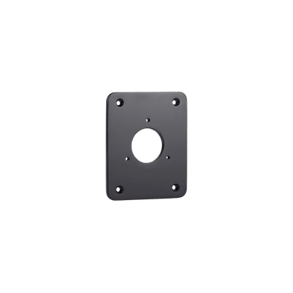 A product shot of the black stainless steel mounting plate for the house hydrant v1+.