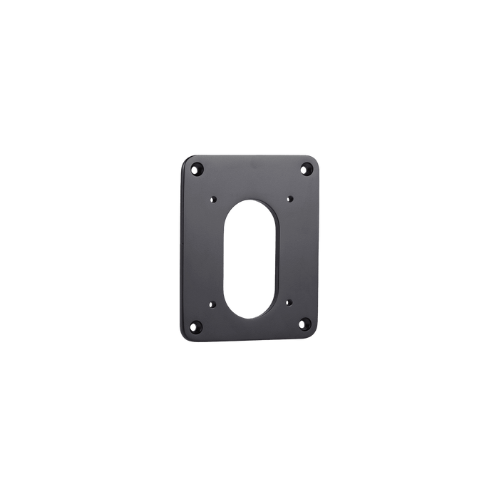 A product shot of the black stainless steel mounting plate for the house hydrant v2+.