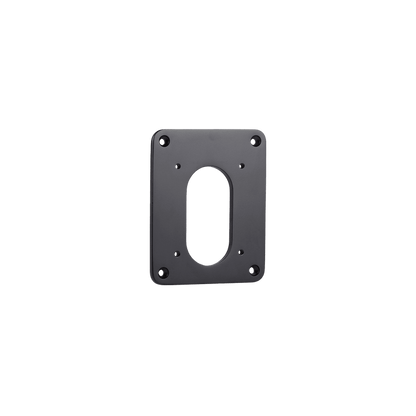 A product shot of the black stainless steel mounting plate for the house hydrant v2+.