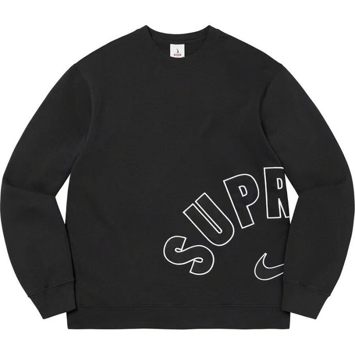 High version Supreme 25SS trendy brand HOODEDSWEATSHIRT big logo with fleece hoodie sweatshirt (66)