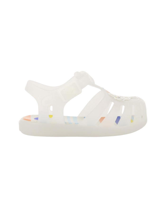 Uarini Babies White Jelly Shoes With Kitten And Puppy Design image 1