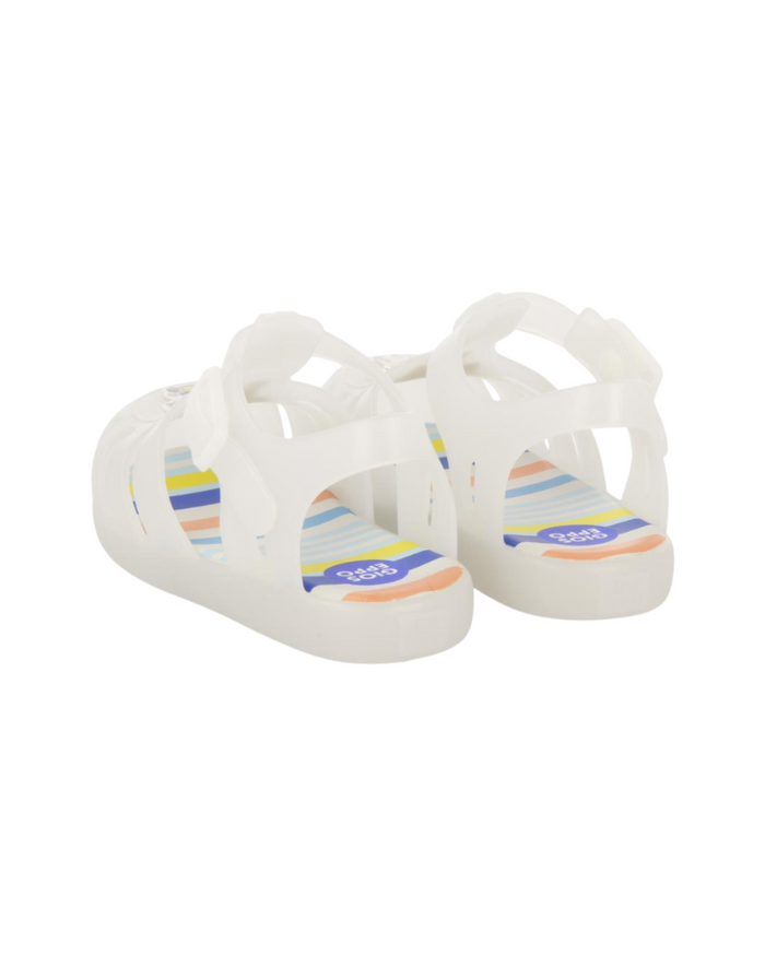 Uarini Babies White Jelly Shoes With Kitten And Puppy Design image 3