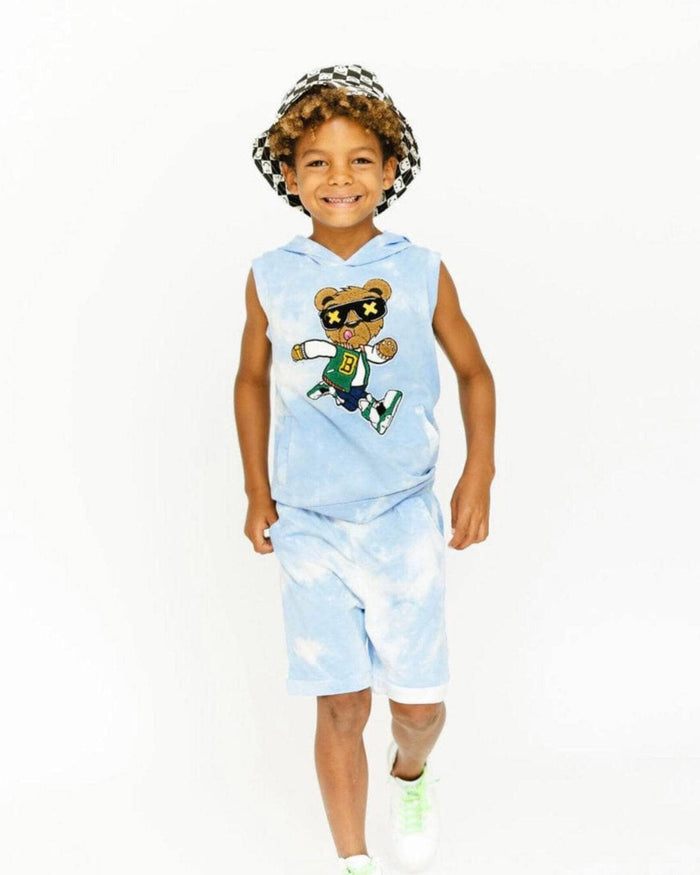 Varsity Bear Tie Dye Hoodie Set image 1